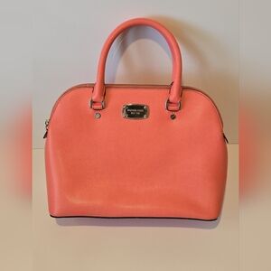 Authentic Michael Kors Coral Purse Excellent Condition